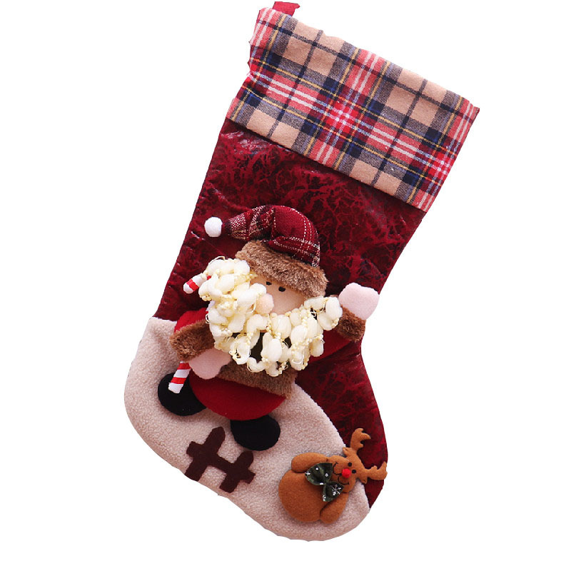 Luxury Christmas Stocking Mantle Holders Set Stand Wooden Sign Heavy Weighted Stocking Hooks