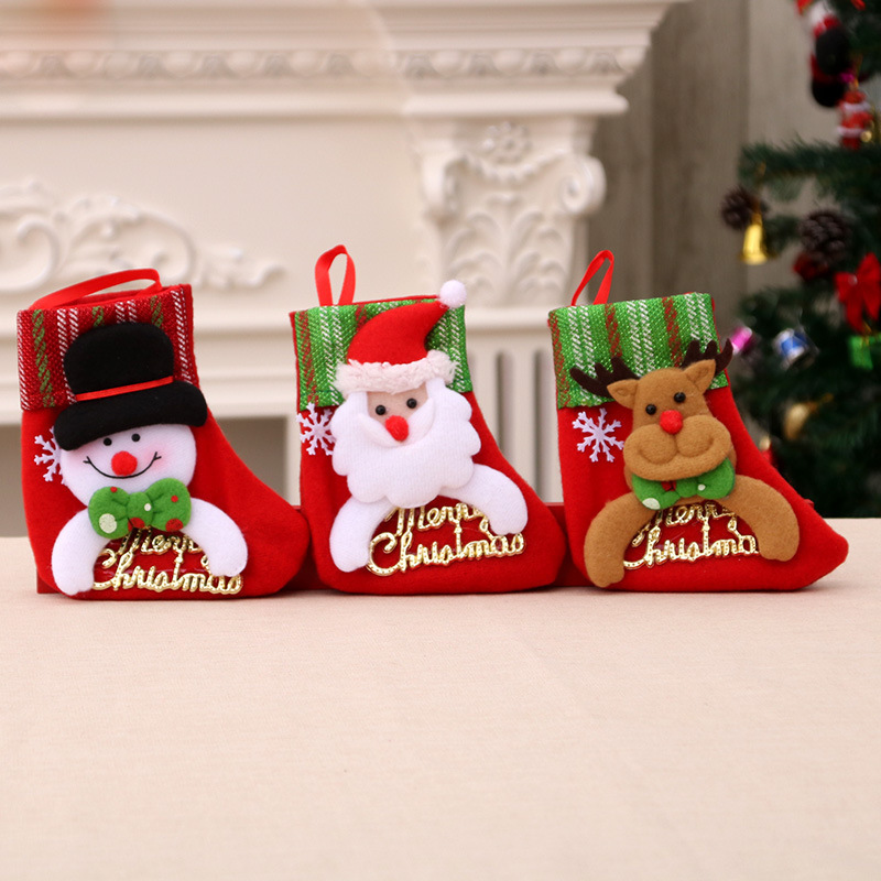 Luxury Christmas Stocking Mantle Holders Set Stand Wooden Sign Heavy Weighted Stocking Hooks