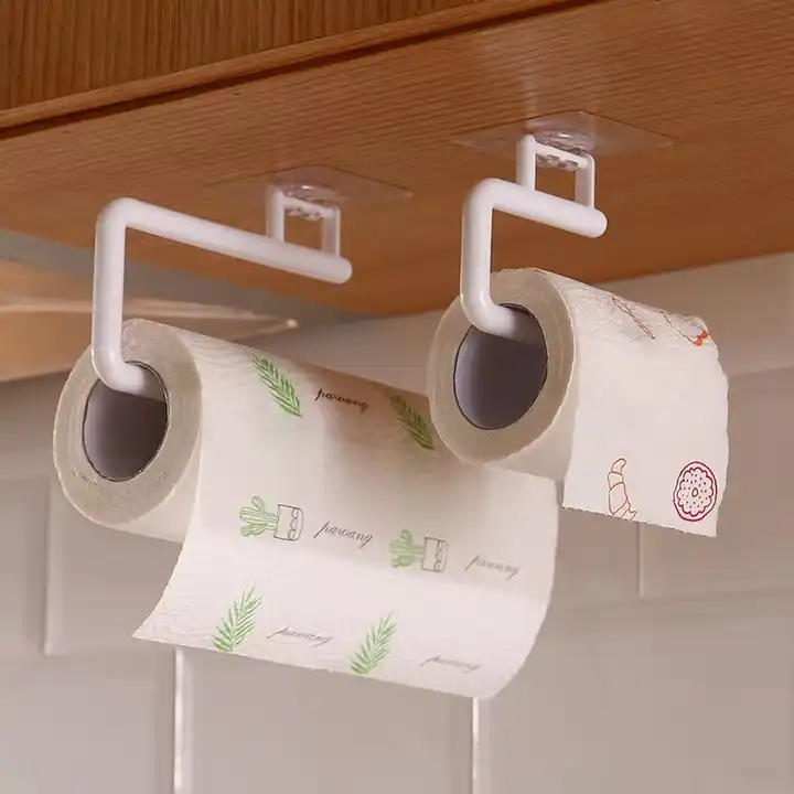 NX New Design Toilet Paper Holder Self Adhesive Holder Standing Toilet Tissue Paper Roll Holder for Promotion