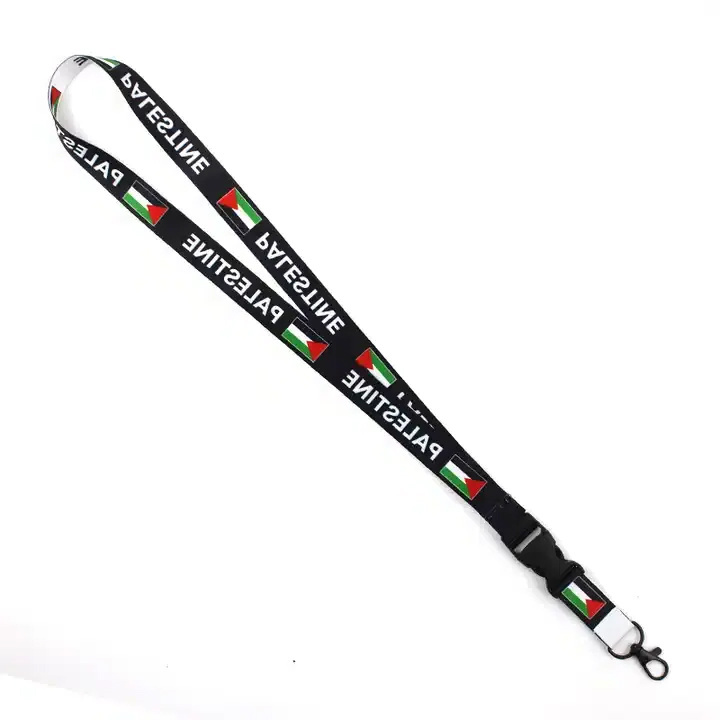 Palestine Products Custom Promotion Lanyard Palestine Keychain Palestinian Key Chains