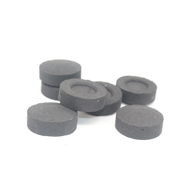 Wholesale round tablets 35mm black instant light shisha coal hookah charcoal for shisha