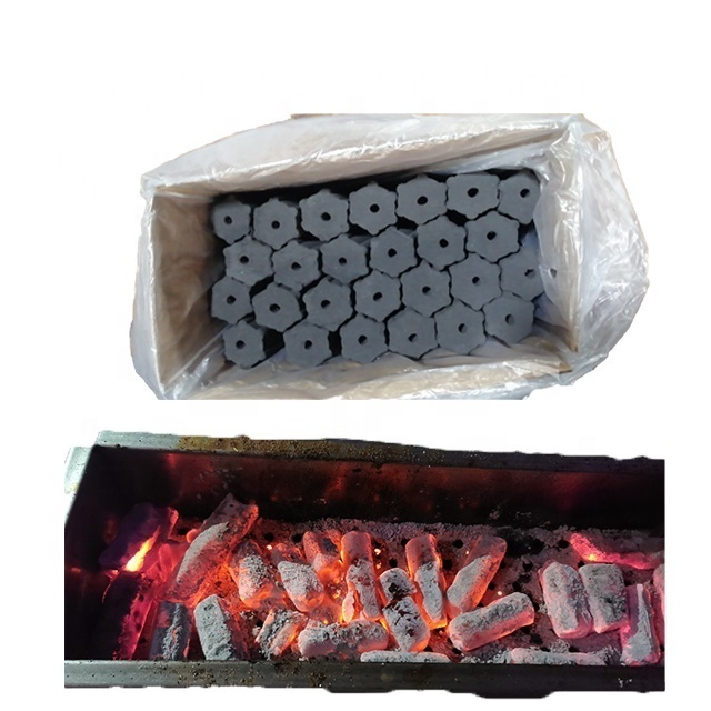 Long Burning Time White Ash Lump Sawdust Bamboo Charcoal for BBQ