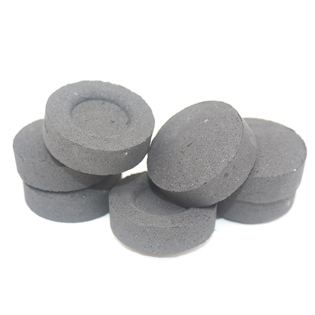 Wholesale round tablets 35mm black instant light shisha coal hookah charcoal for shisha