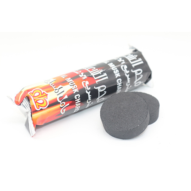 33mm smokeless shisha charcoal tablets  hookah charcoal odourless hookah flavor for incense