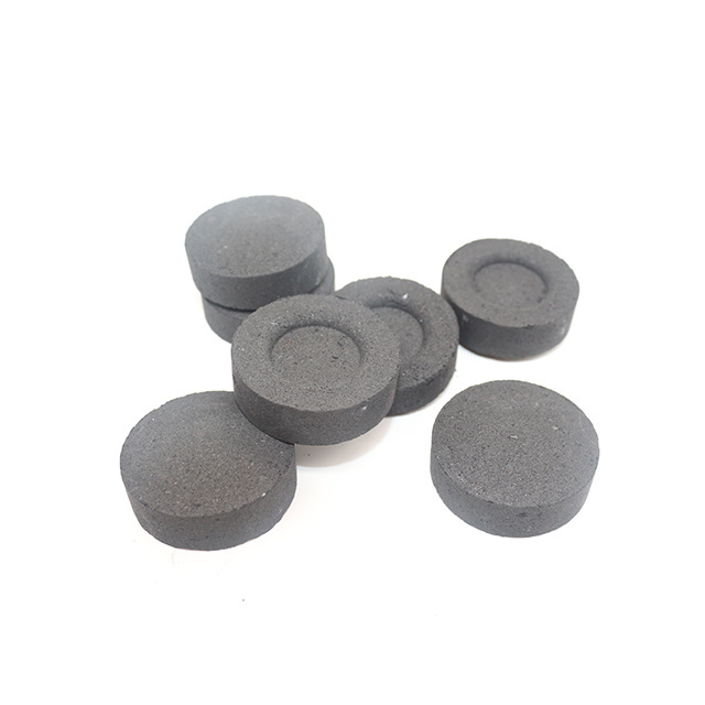 Color quick light shisha charcoal briquette white ash hookah coal 27mm round tablets incense charcoal for hookah