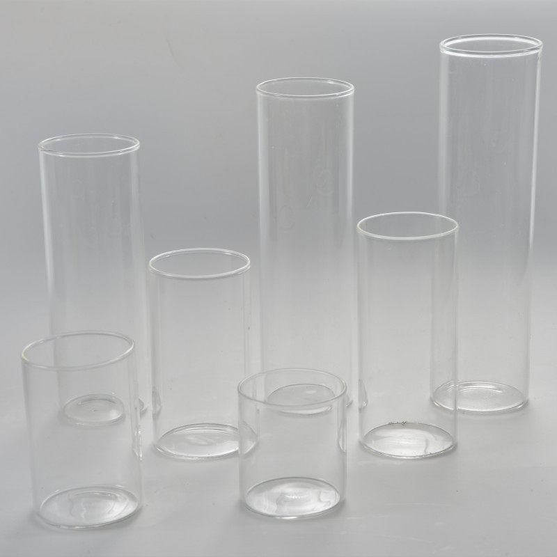 Factory Price Manufacturer Supplier Candle Holder Glass  Round Candle Box Pillar Candle Holder