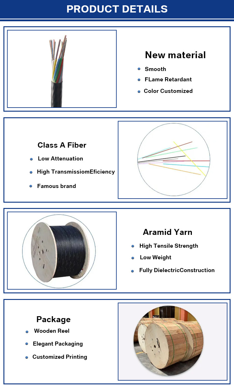 Optic Cable Manufactures single mode G652D fiber cable GYFTY with FRP 24 36 48 96 144 core fiber optic cable GYFTY