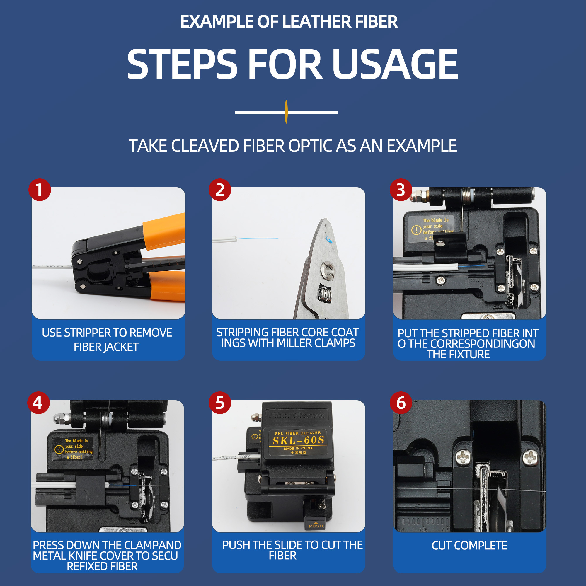 Precision Optical Fiber Cleaver Fiber Cleaver Manufacturer Optical Fiber Cleaver with Carbide Blade for Durability and Precision