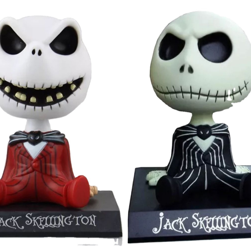 Anime Accessories Ornaments Bobble Heads The Nightmare Before Christmas Jack Figure Toys  action figure