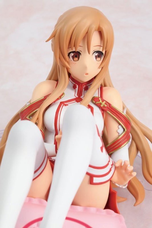 16cm Anime Sword Art Online Yuuki Asuna with Pillow VerSexy Girl PVC Anime Action Figure Model Toys Doll