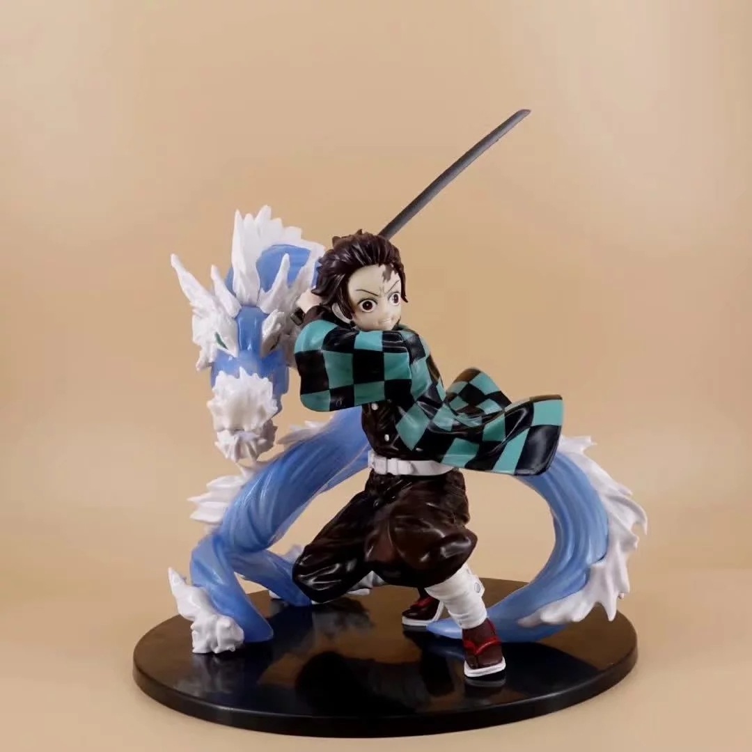 wholesale  24CM Demon Slayer Kamado Tanjirou mizu no ko kyu Cartoon Model Collects Toy  anime removable clothes figure