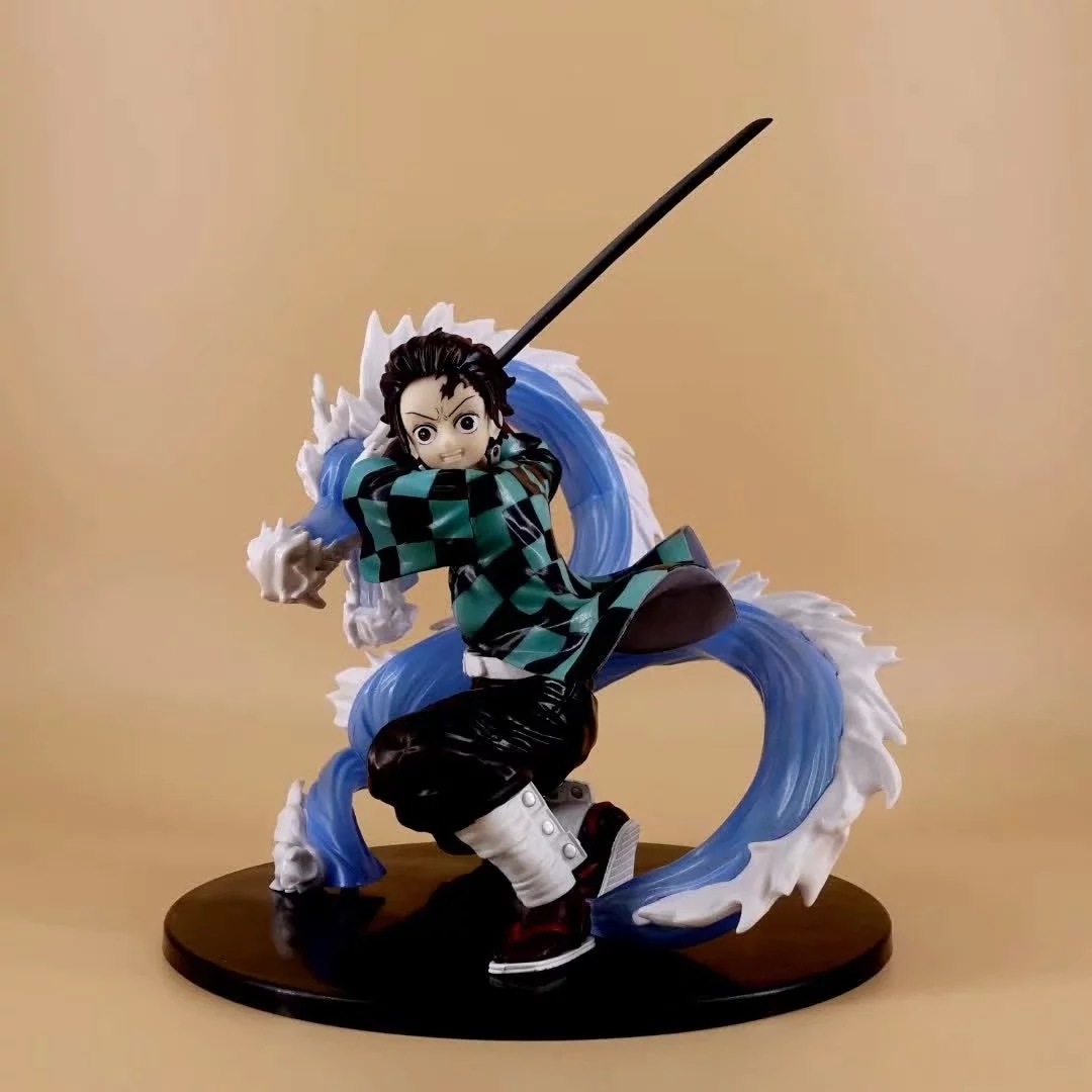 wholesale  24CM Demon Slayer Kamado Tanjirou mizu no ko kyu Cartoon Model Collects Toy  anime removable clothes figure