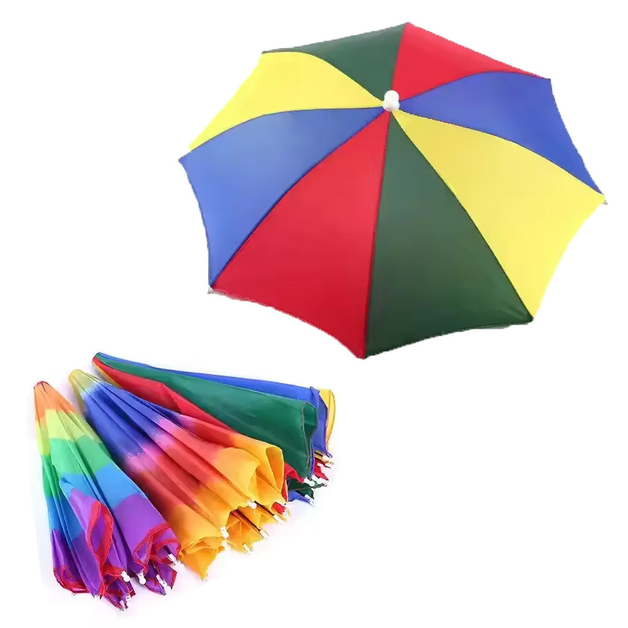 Nuoxin Advertising Promotion Umbrellas Parasol Rainbow Polyester Sports Head Umbrella