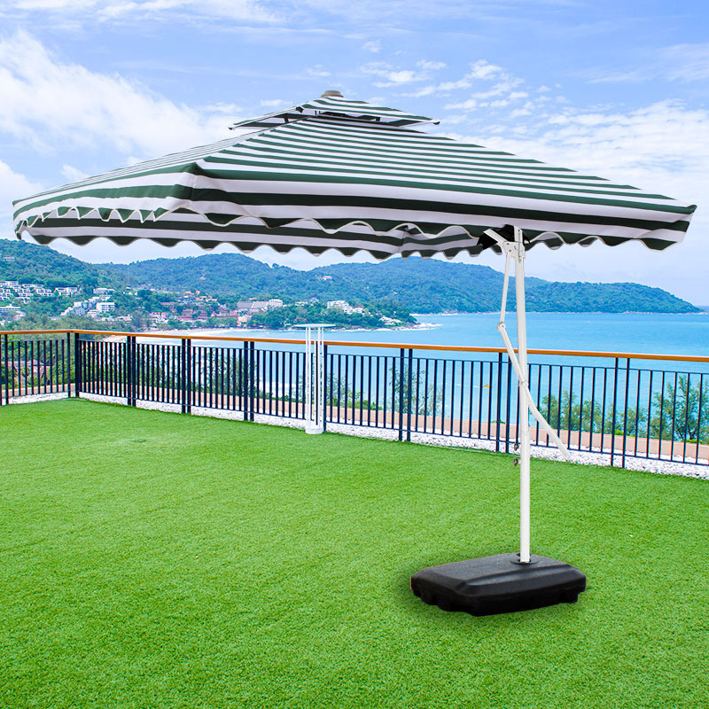 Nuoxin Outdoor Double-Layer Umbrellas Multiple Styles Colors Sunshade Umbrellas Advertising Wind Protection Beach Umbrella