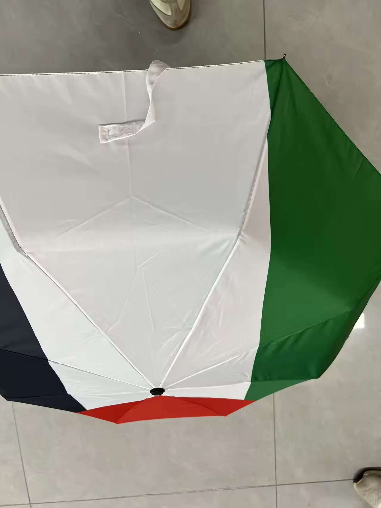 Custom Logo Free Palestine Products Folding Sun Personal Rain Foldable Palestine Flag Umbrella for Events