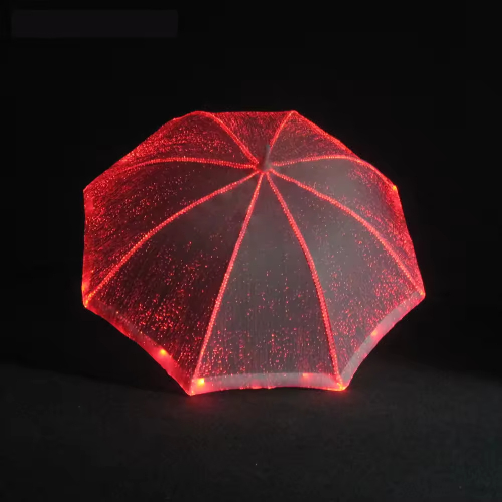 Promotion Rain LED Umbrella Light up Man Kids Restaurant Advertising Straight Personal Umbrella