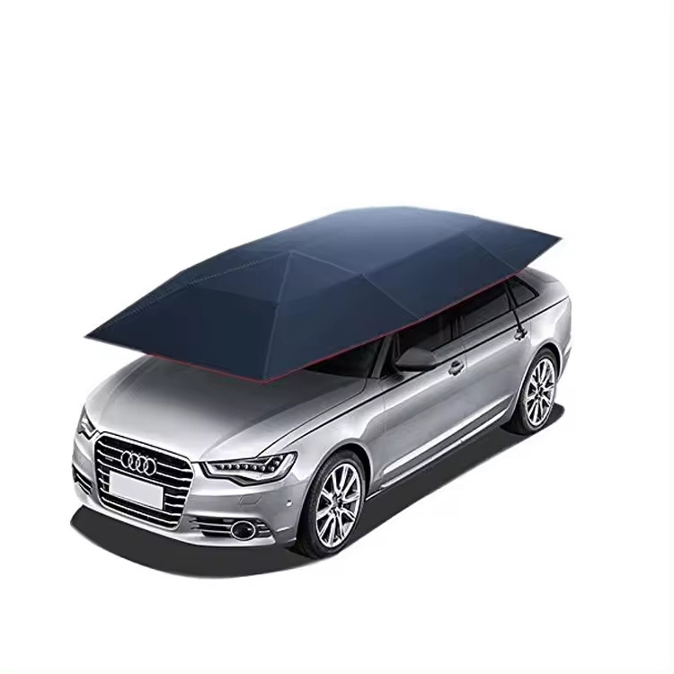 Rain Sun Shade Car Umbrella Automatic Outdoor Big White Windproof Summer Sunshade Tent Electric Hail Protection Car Umbrella