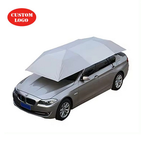 Rain Sun Shade Car Umbrella Automatic Outdoor Big White Windproof Summer Sunshade Tent Electric Hail Protection Car Umbrella