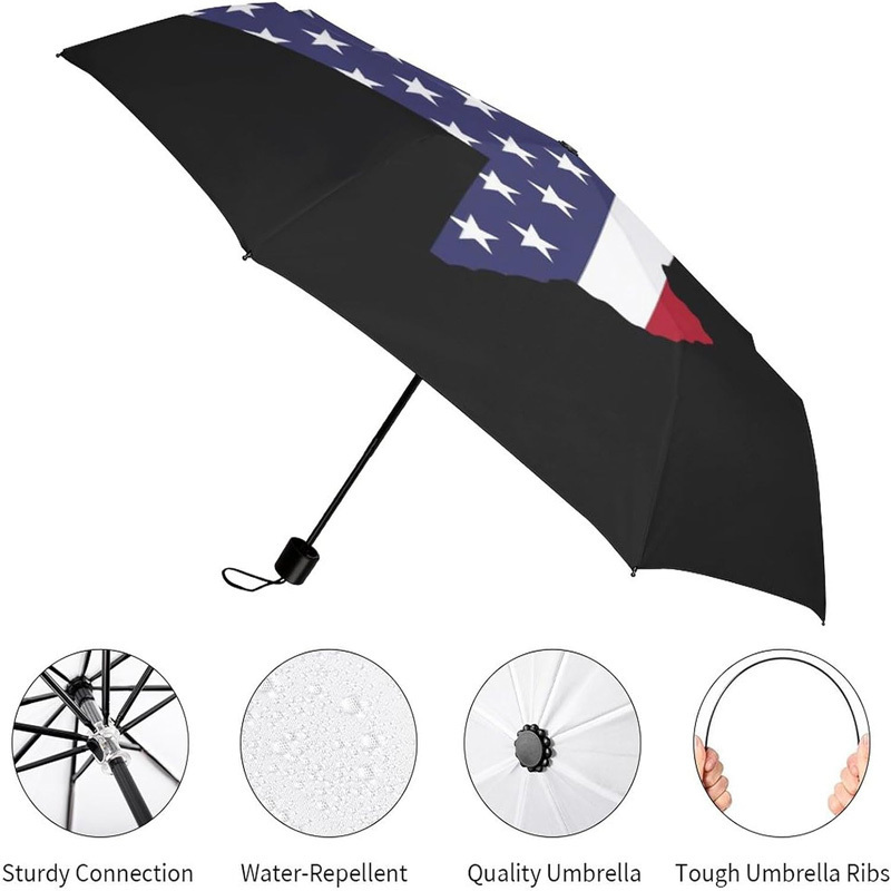 Wholesale Popular Merchandise 21 Inch American Map Flag Digital Print Outdoor Events Umbrella