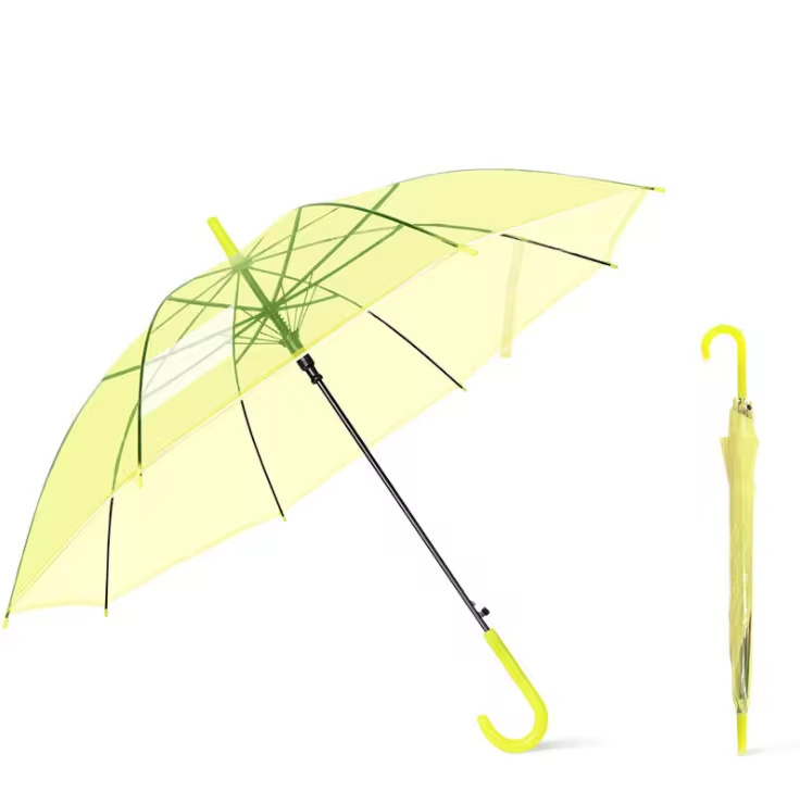 Nuoxin Large Portable Sport Windproof Travel Sun Rain Color Transparent Clear Umbrella with Logo