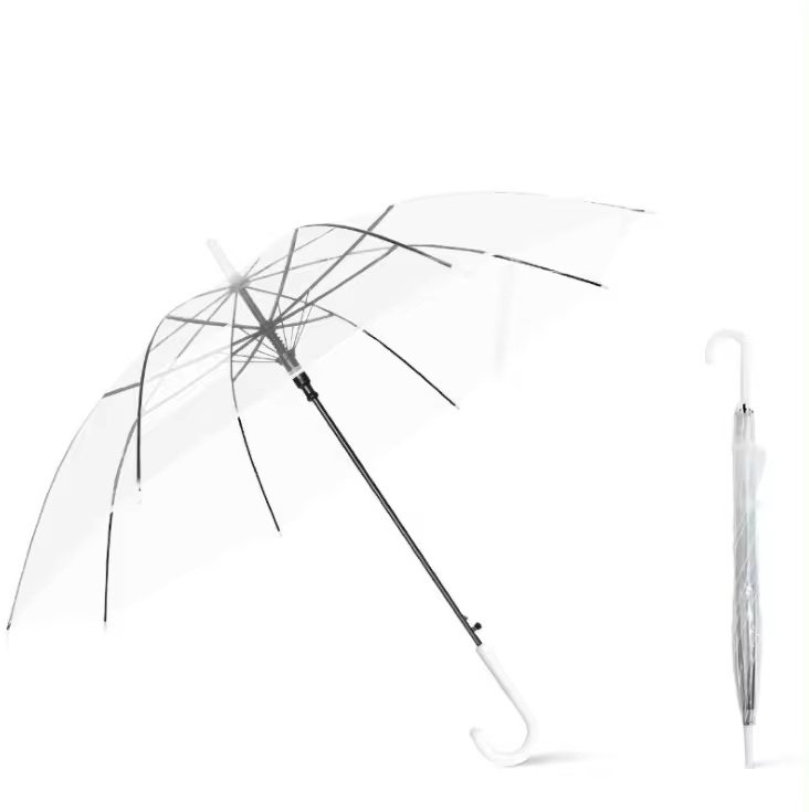 Nuoxin Large Portable Sport Windproof Travel Sun Rain Color Transparent Clear Umbrella with Logo