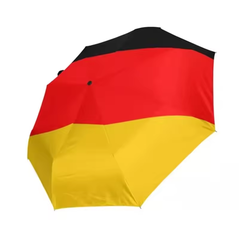 Factory Wholesale Compact Elegance UV Protective 190T 8 bones Country Flag  Umbrella For The Rain