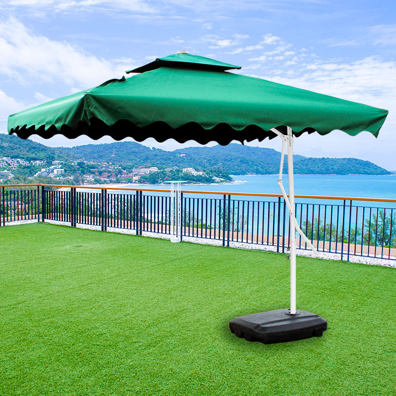 Nuoxin Outdoor Double-Layer Umbrellas Multiple Styles Colors Sunshade Umbrellas Advertising Wind Protection Beach Umbrella