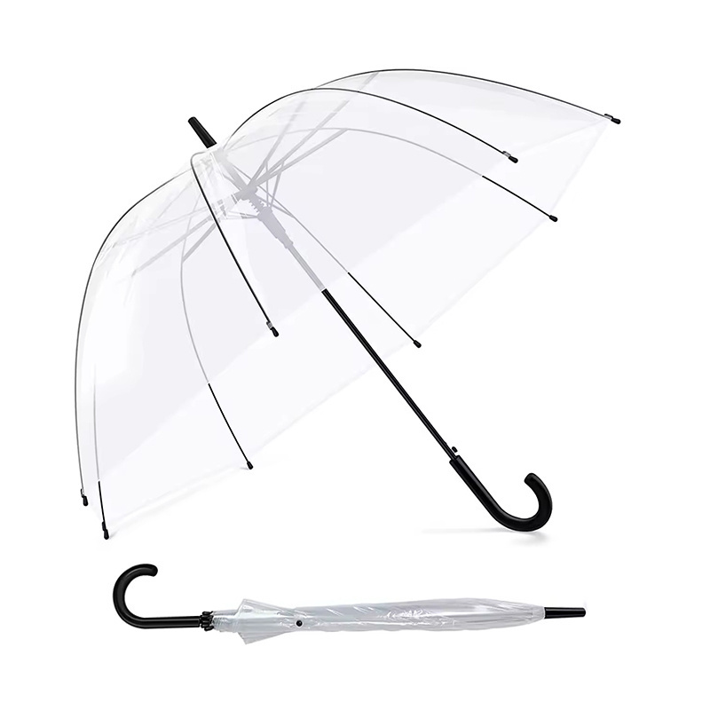 New Design Custom Adult Clear Wedding Umbrellas Wholesale Outdoor Sun White Transparent Umbrella