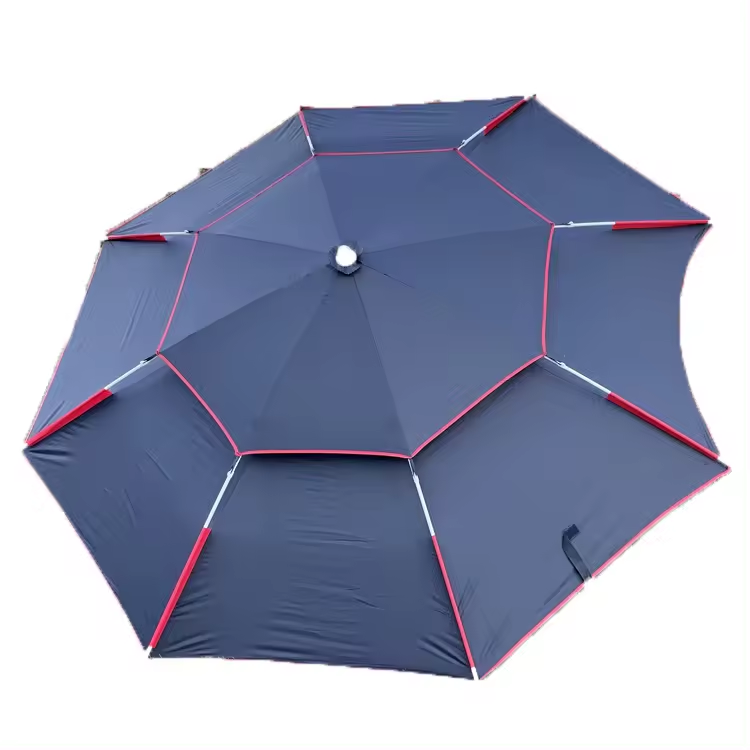 Collapsible Fishing Parasol  Rain Protection Custom Foldable Camping Umbrella with  Printing Logo