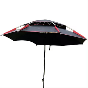 Collapsible Fishing Parasol  Rain Protection Custom Foldable Camping Umbrella with  Printing Logo