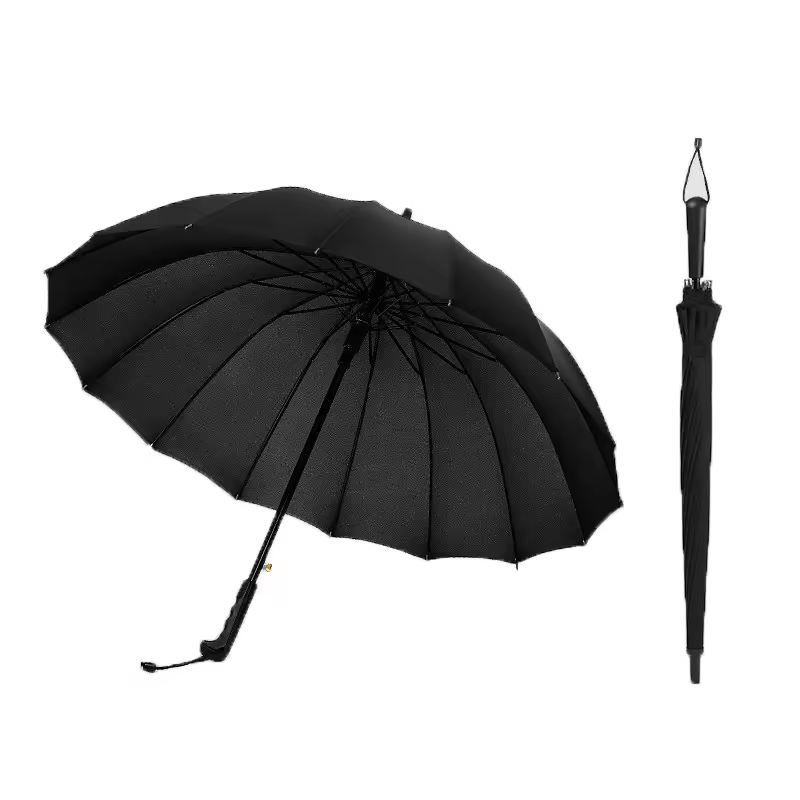 Creative 24 Bone Anime Samurai Sword Men's Umbrella Waterproof Long Handle Golf Umbrella with Logo