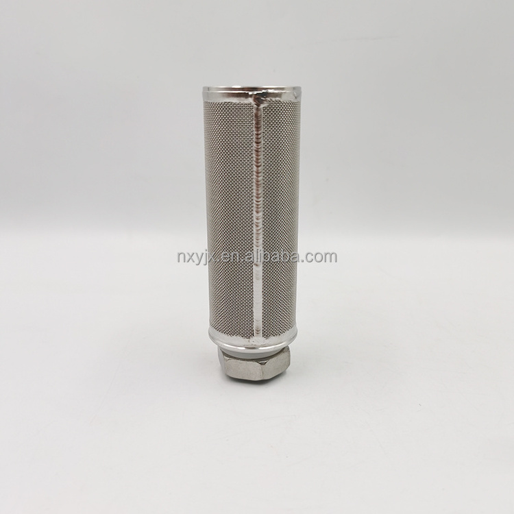 stainless steel hydraulic oil filter cartridge Melt Sintered Fiber Felt candle filter element