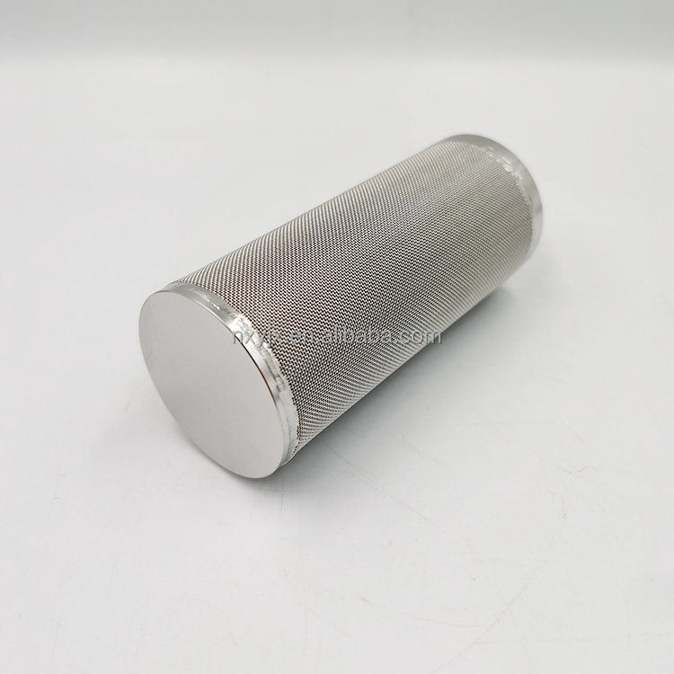 stainless steel hydraulic oil filter cartridge Melt Sintered Fiber Felt candle filter element