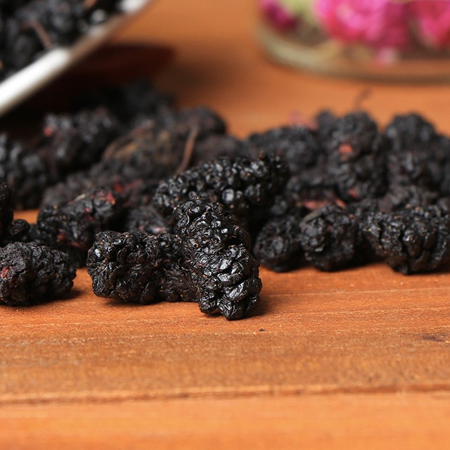 Sang Shen Natural Dried Black Fruit Mulberry Dry Black dried Mulberry