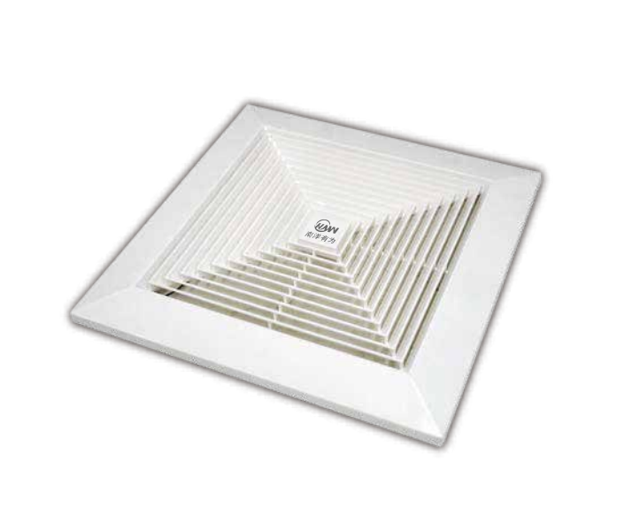 China Kitchen Bathroom square Slient Ceiling duct exhaust Axial Ventilation Fan