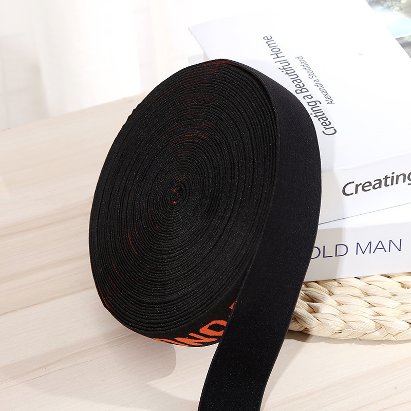 Belt Black 40mm Elastic Jacquard Webbing High Strength Aerial Yoga Hammock Tree Strap Climbing Sling