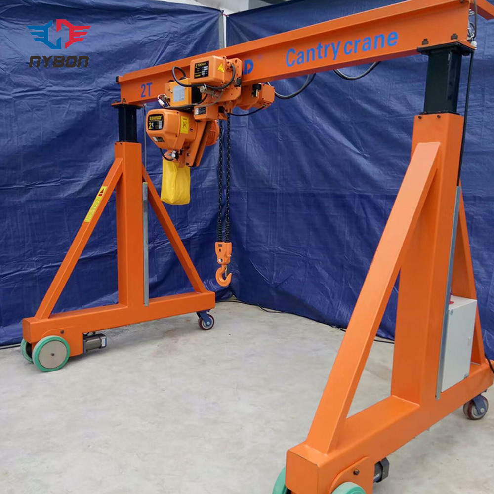 mini small electric mobile gantry crane1 2 3 5 10 ton workshop portal gantry crane