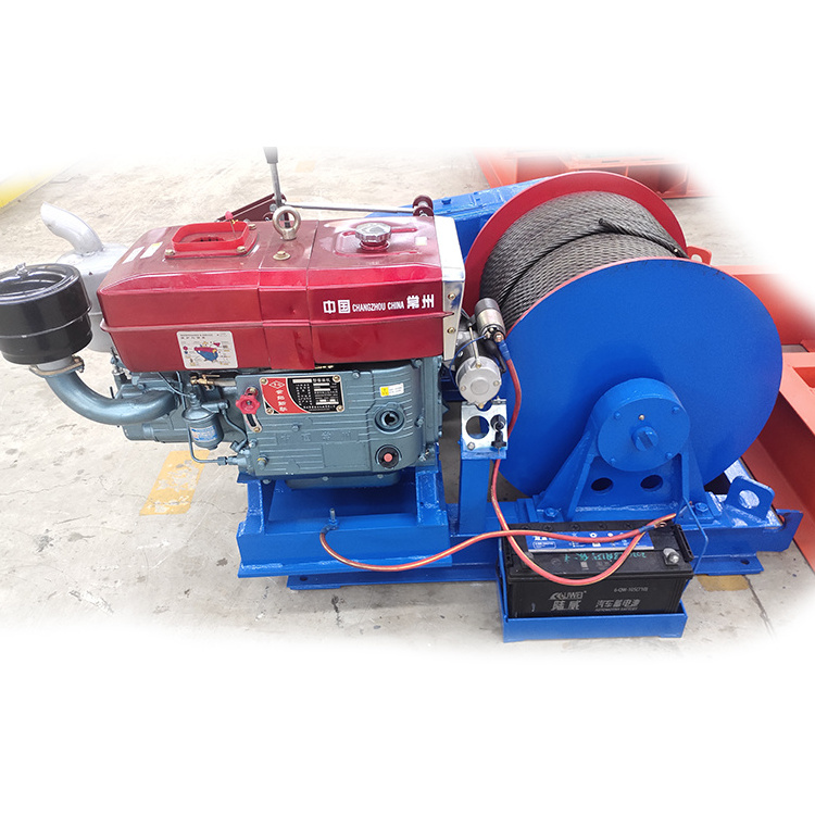 3 Ton Diesel Engine Powered Cable Puller Winch