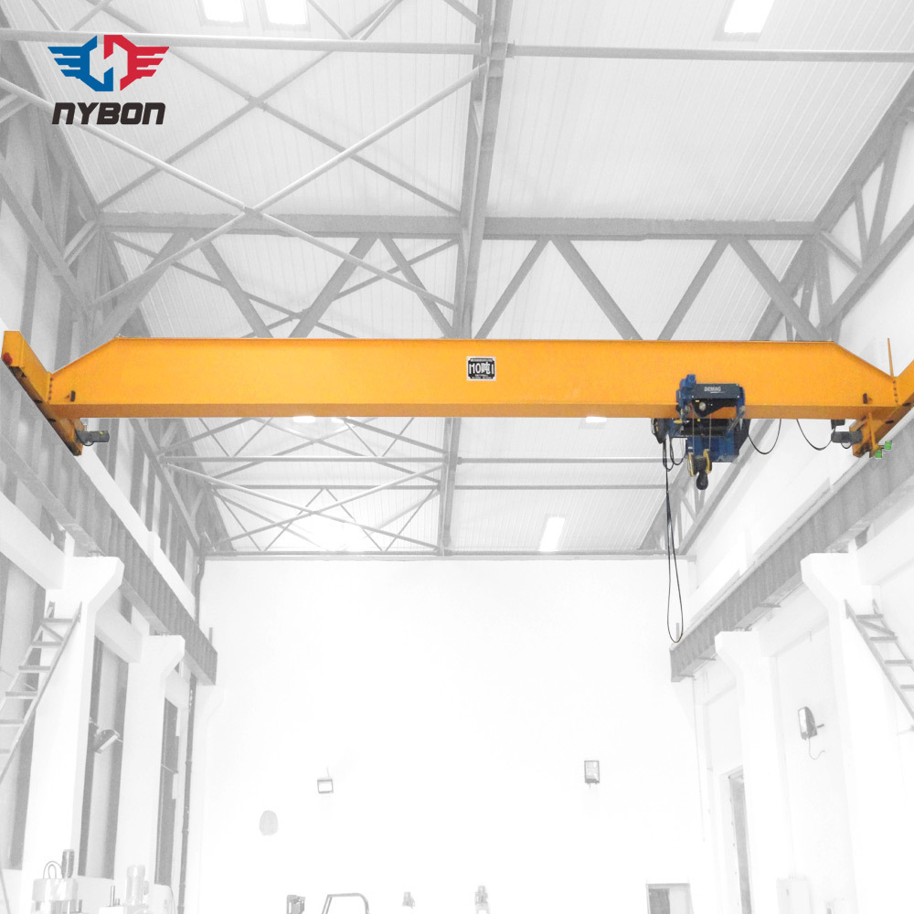 Single Girder 10t 20 Ton Eot Type Electric Wire Rope Electric Hoist Overhead Bridge Crane with Travelling Hoist