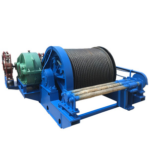 Customized 25 Ton 20ton Wire Rope Cable Pulling Electric Drag Winch with Control Box