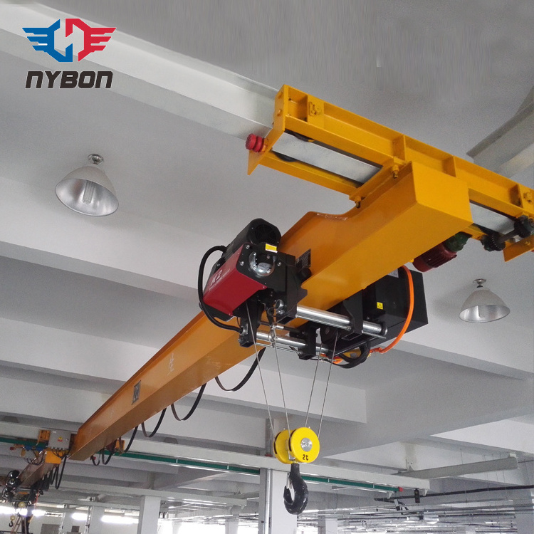 Single Girder 10t 20 Ton Eot Type Electric Wire Rope Electric Hoist Overhead Bridge Crane with Travelling Hoist