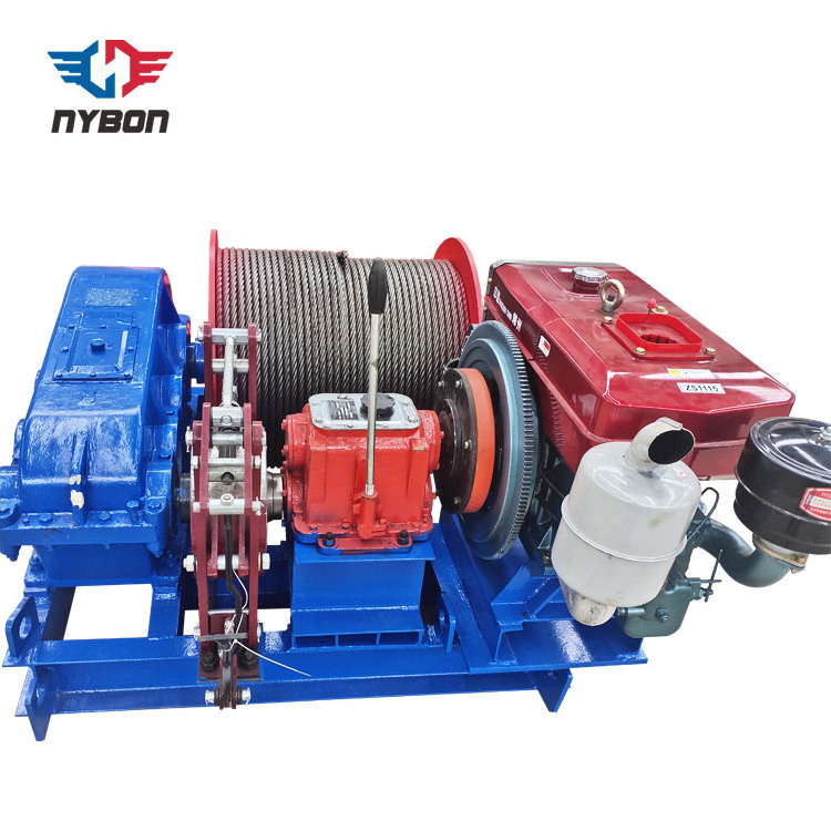 High Quality NYBON Diesel Winch 5T for Lifting on Mining