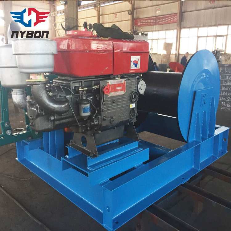 High Quality Diesel Power Winch 10 ton