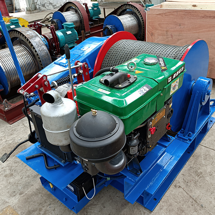 3 Ton Diesel Engine Powered Cable Puller Winch