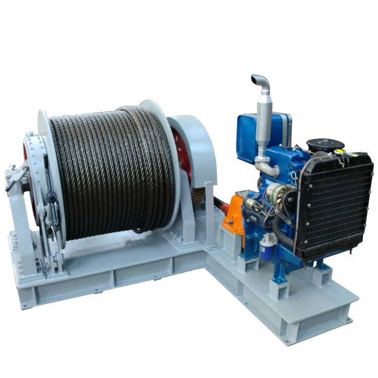 3 Ton Diesel Engine Powered Cable Puller Winch