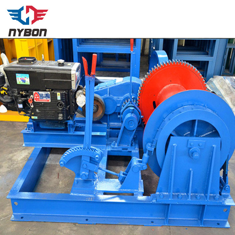 High Quality Diesel Power Winch 10 ton