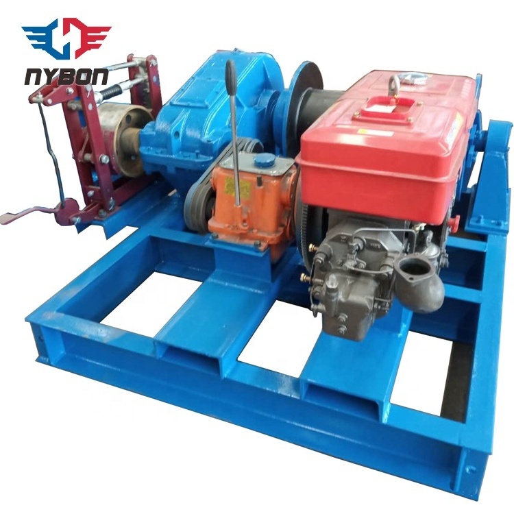 High Quality Diesel Power Winch 10 ton