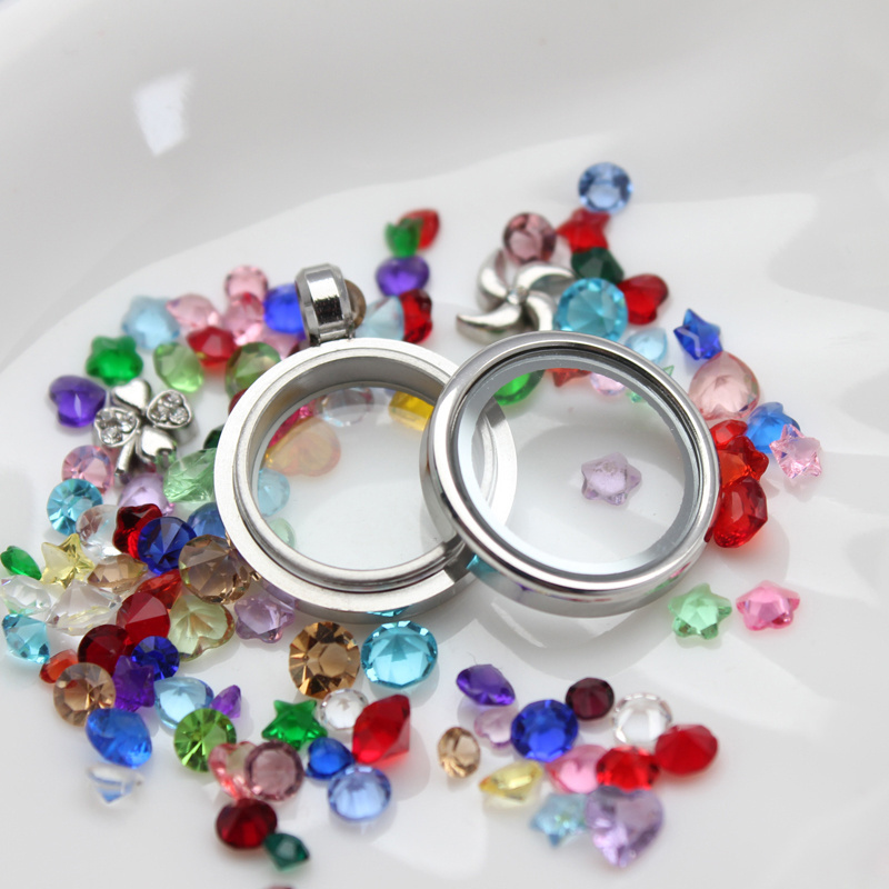 On Sale! Hot Selling 20mm Twist Screw Stainless Steel Jewelry Magnetic Glass Locket Memory Lockets