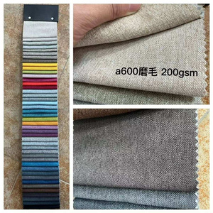 In stock linen polyester blend fabrics plain linen fabric sofa polyester linen fabric