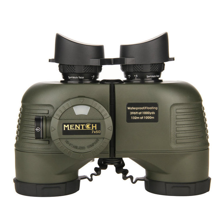 Compass BAK4 Prism Floating Binoculars7X50  Waterproof Binoculars for Boating with Illuminated Rangefinder